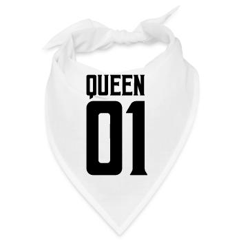 queen 01 - Bandana - Weiß - Vorne