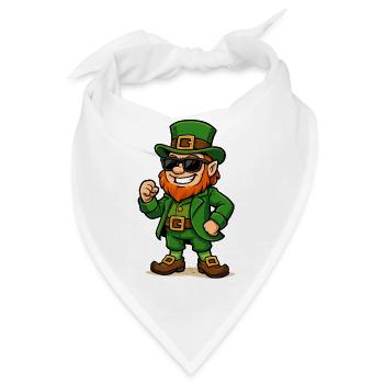leprechaun sonnenbrille comic - Bandana - Weiß - Vorne