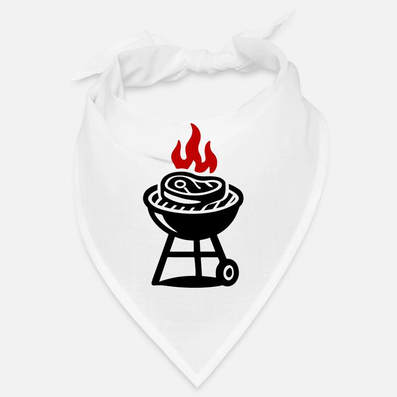 Grill Steak Fleisch Symbol Bandana