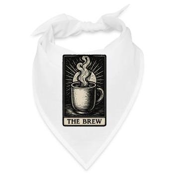 The Brew – Kaffee Tarotkarte in Vintage Tinte - Bandana - Weiß - Vorne