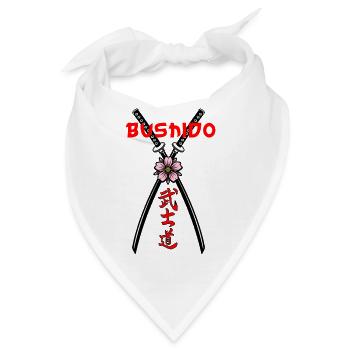 Bushido Macht & Ehre - Bandana - Weiß - Vorne