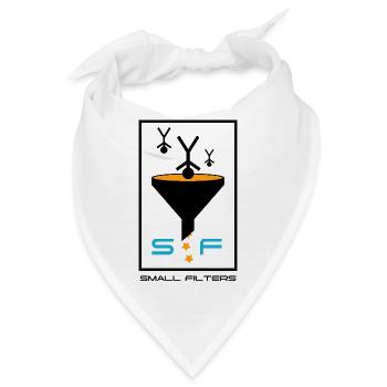 Kleine Filter - Bandana - Weiß - Vorne