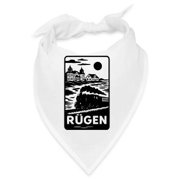 Rügen Insel Urlaub Erholung - Bandana - Weiß - Vorne