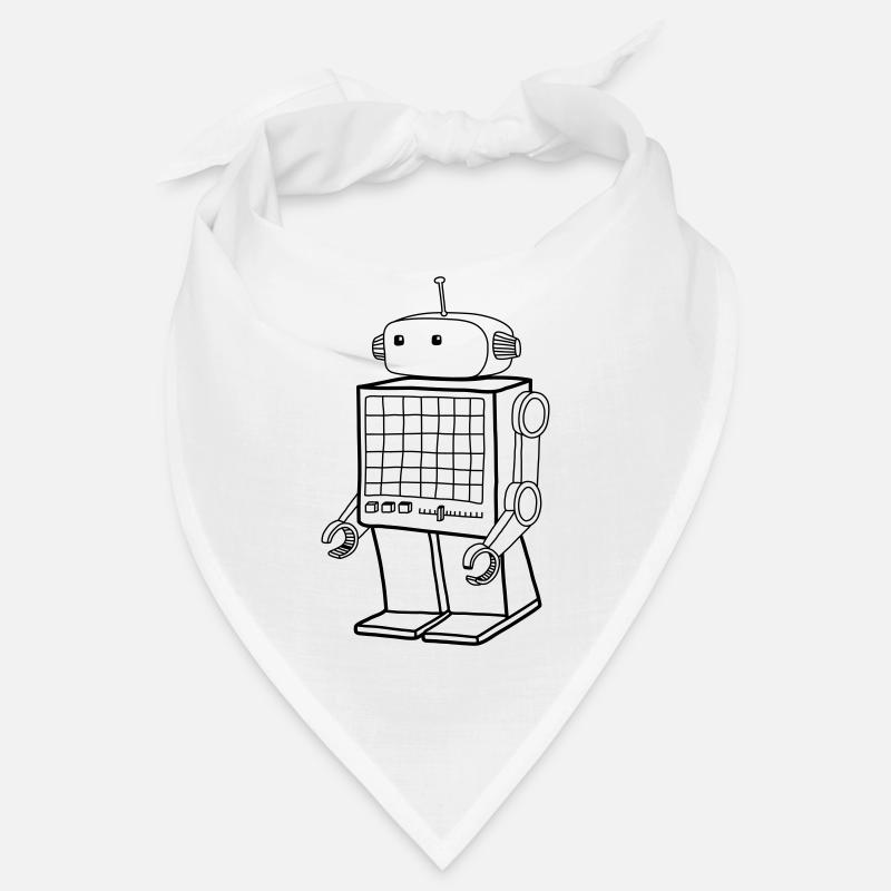 Retro Robot – Vintage AI Android Design Bandana