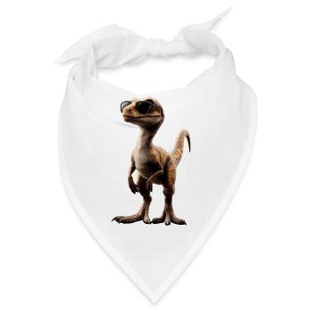 Raptor Velociraptor Dinosaurier Dino Raptoren - Bandana - Weiß - Vorne
