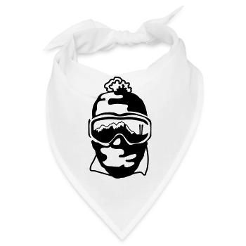 Skibrille - Bandana - Weiß - Vorne