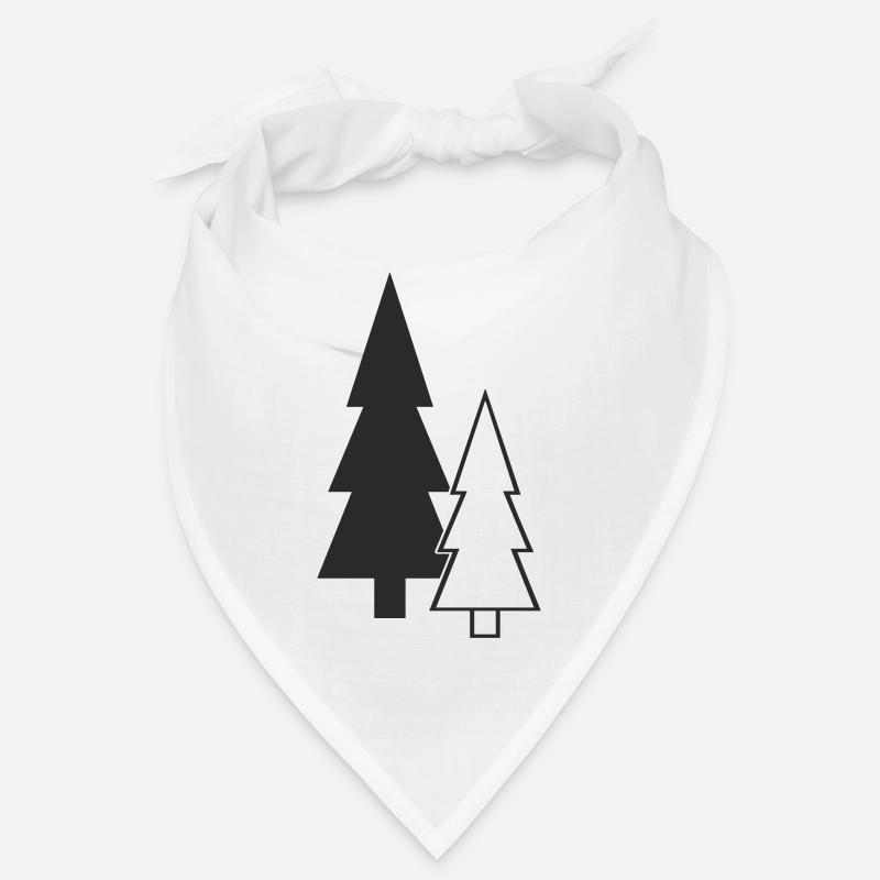 Forest Silhouette Fir Trees Bandana