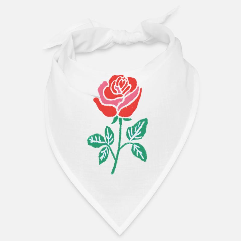 Watercolor Rose Gradient Line Bandana