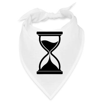 Sanduhr - Bandana - Weiß - Vorne