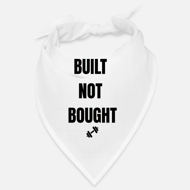 BUILT NOT BOUGHT - Bandana - Weiß