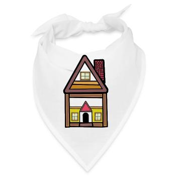 Haus Traumhaus Hütte wohnen Immobilie  - Bandana - Weiß - Vorne