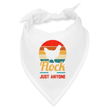 Farmer Rooster Flock Poultry Chicken - Bandana - Weiß - Vorne