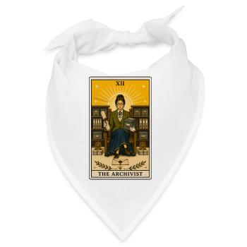 Archivar | Archiv Beruf Tarot - Bandana - Weiß - Vorne