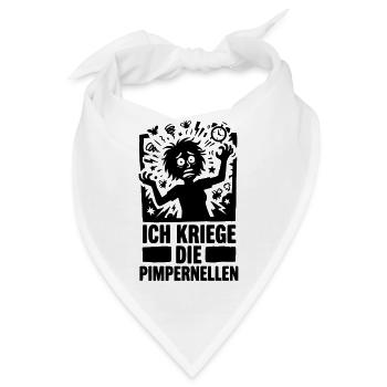 Pimpernellen Stressiger Tag Arbeit Büro Alltag - Bandana - Weiß - Vorne