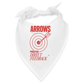 Bogenschießen – Arrows Prefer Direct Feedback - Bandana - Weiß - Vorne