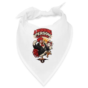 RobVibe Wild Club – Unbeabsichtigter Morgenhahn - Bandana - Weiß - Vorne