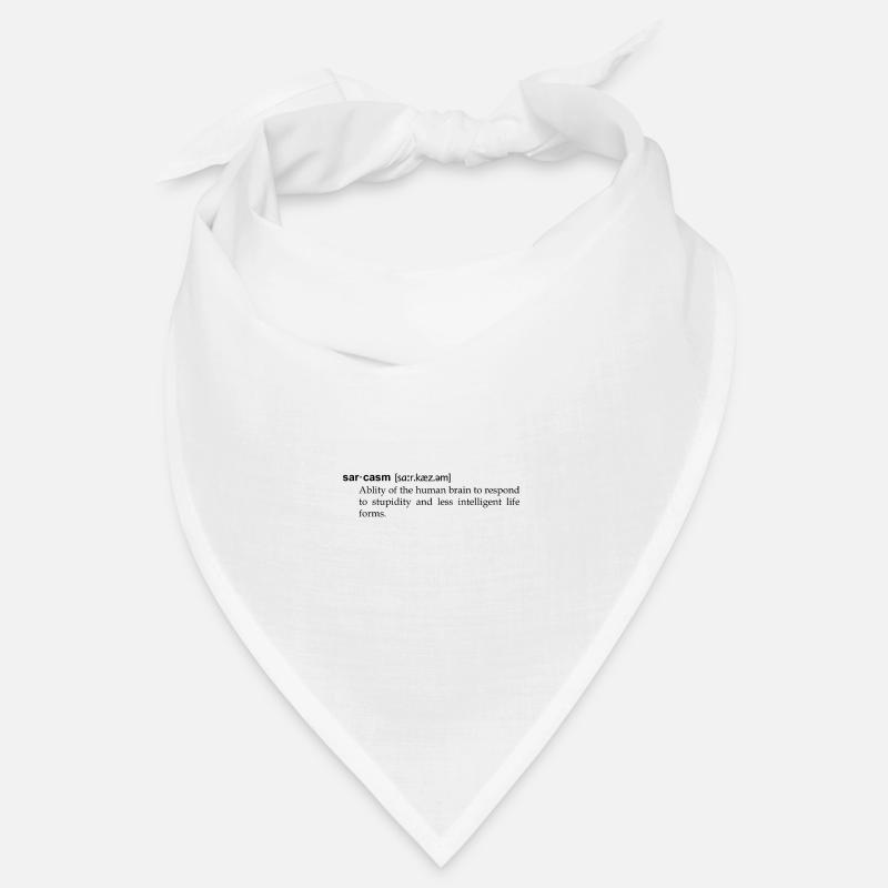 Sarcasm, humorous definition as in the dictionary Bandana