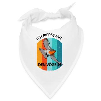 Vogelbeobachtung Vögel Beobachten Birding Vogel - Bandana - Weiß - Vorne