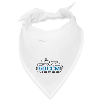 50ccm Moped Spatz Emblem v.2 - Bandana - Weiß - Vorne