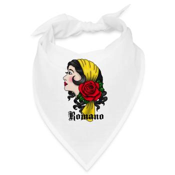 LennyLindellGipsyRomano copyrightRomanoblack - Bandana - Weiß - Vorne
