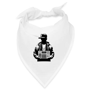 Beatmaker Halte-Sampler - Bandana - Weiß - Vorne
