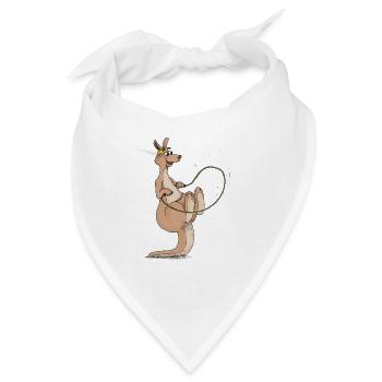 Känguru Springseil Sport - Bandana - Weiß - Vorne