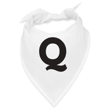 Q - Bandana - Weiß - Vorne