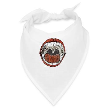 Der Schrei - Bandana - Weiß - Vorne