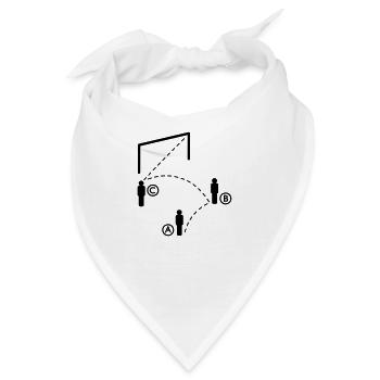 Fussball ABC - Bandana - Weiß - Vorne