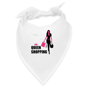 Queen Shopping Crown - Bandana - Weiß - Vorne