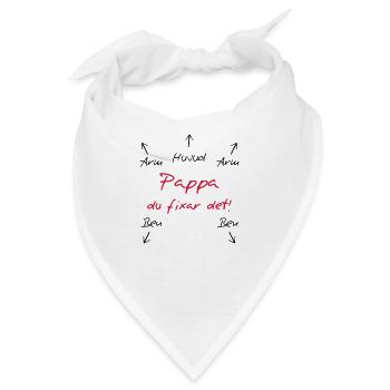Pappa du fixar det - Bandana - Weiß - Vorne