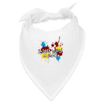 ICH HAB EINEN CLOWN GETÖTET - Bandana - Weiß - Vorne