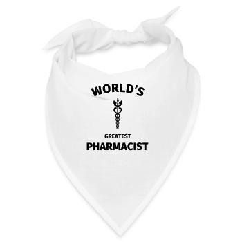 World's Greatest Pharmacist - Bandana - Weiß - Vorne