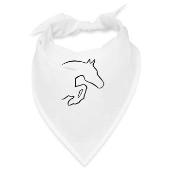 Springpferd - Bandana - Weiß - Vorne