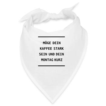 Alte Kaffee-Weisheit - Bandana - Weiß - Vorne