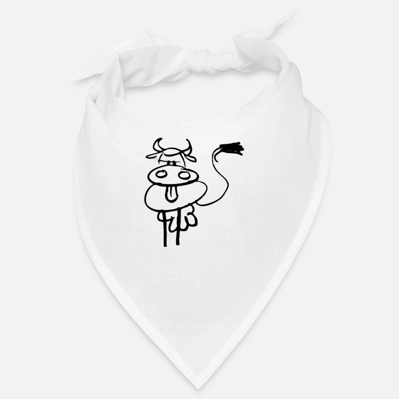 vache - Bandana - blanc
