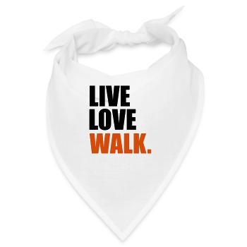 Nordic Walking - Bandana - Weiß - Vorne