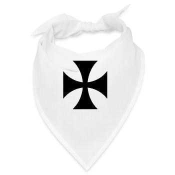 templer tempelritter,orden - Bandana - Weiß - Vorne