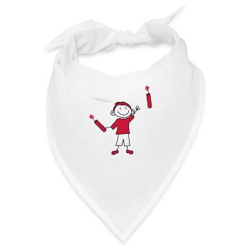 dynamit tnt nitro kuender bombe werfen explosion a - Bandana - Weiß - Vorne
