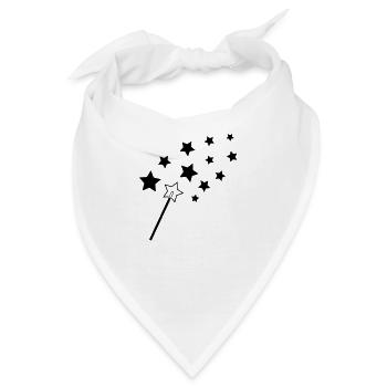 zauberstab - Bandana - Weiß - Vorne