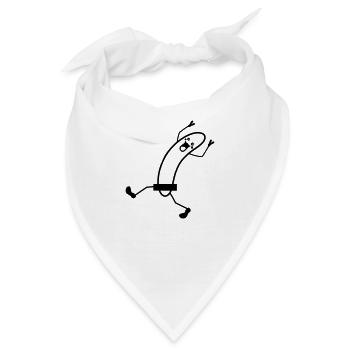 Naked Lauf Banana - Bandana - Weiß - Vorne