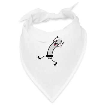 Naked Running Banana - Bandana - Weiß - Vorne