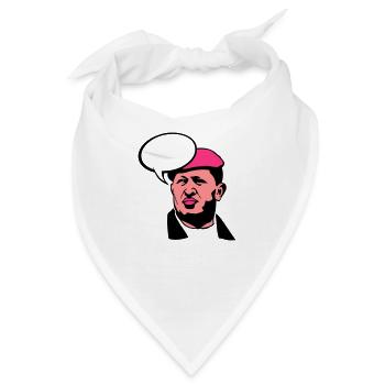 Präsident Hugo Chavez Venezuela Blase - Bandana - Weiß - Vorne