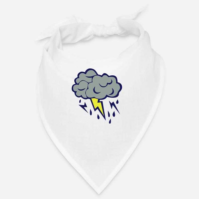 nuage eclair orage cloud pluie 606 Bandana
