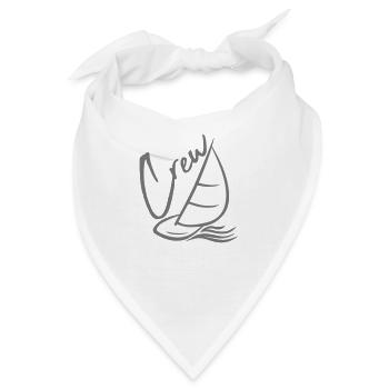 crew hobby meer wellen boot segeln schiff segelboo - Bandana - Weiß - Vorne