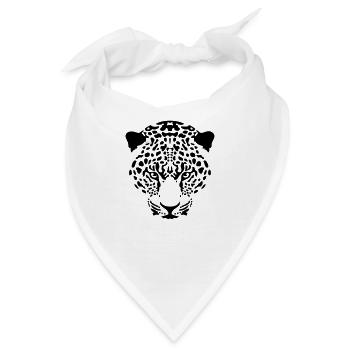 Tawny Panther Wildkatze Gepard Predator - Bandana - Weiß - Vorne