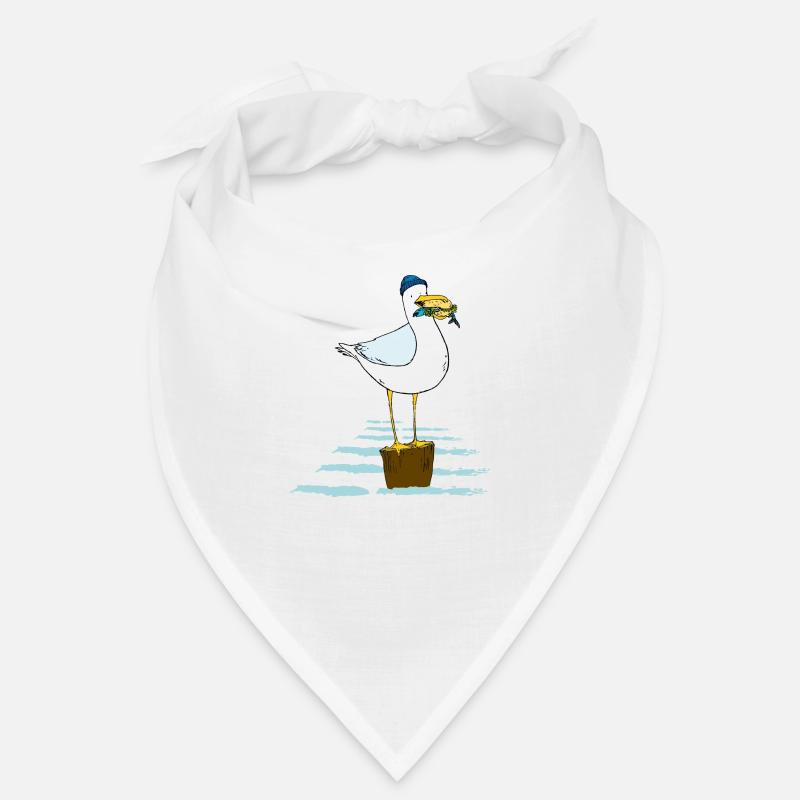 mouette - Bandana - blanc