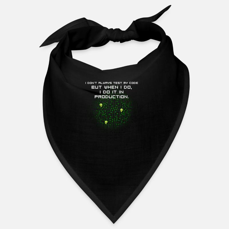 test code nerd joke proverbe pc programmeur geek i Bandana