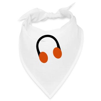 Retro-Over-Ear-Kopfhörer-Kopfhörer - Bandana - Weiß - Vorne