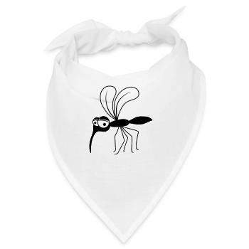 stechmuecke fliege insekt schmeissfliege blutsauge - Bandana - Weiß - Vorne